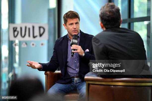 Brad Thor visits Build to discuss his book "Use of Force" at Build Studio on June 27, 2017 in New York City.