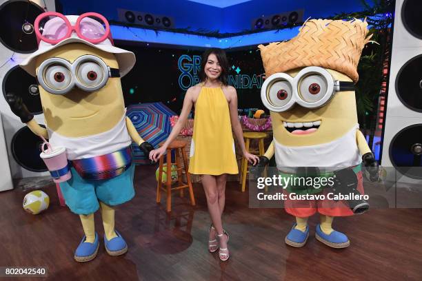 Miranda Cosgrove attends the DM3 - Press Day Miami - Un Nuevo Dia on June 27, 2017 in Hialeah, Florida.