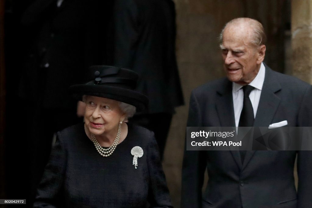 Funeral Of The Countess Mountbatten Of Burma