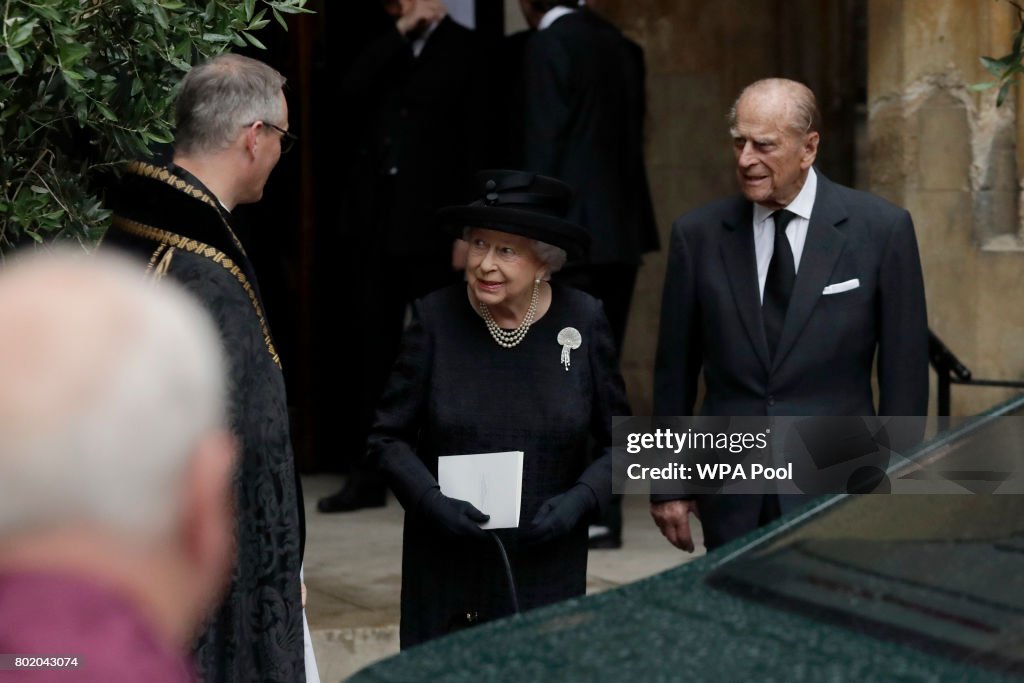 Funeral Of The Countess Mountbatten Of Burma