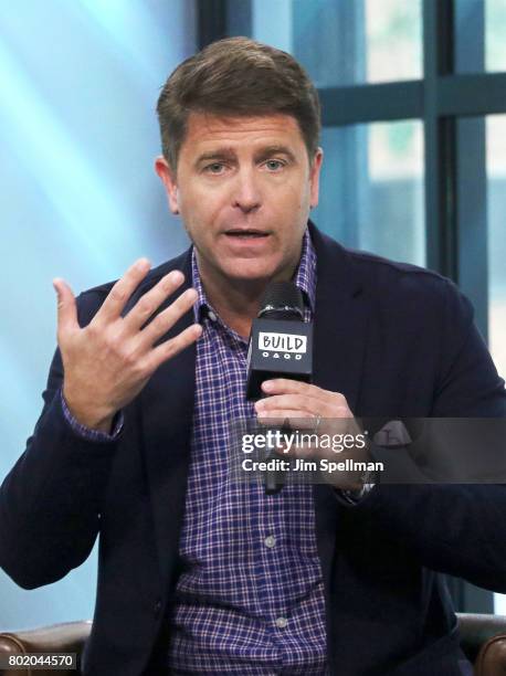 Novelist Brad Thor attends Build to discuss his new book "Use Of Force" at Build Studio on June 27, 2017 in New York City.