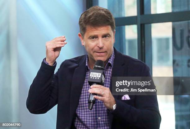 Novelist Brad Thor attends Build to discuss his new book "Use Of Force" at Build Studio on June 27, 2017 in New York City.