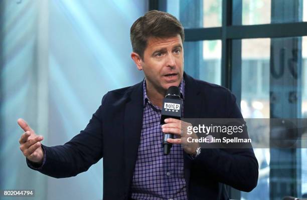 Novelist Brad Thor attends Build to discuss his new book "Use Of Force" at Build Studio on June 27, 2017 in New York City.