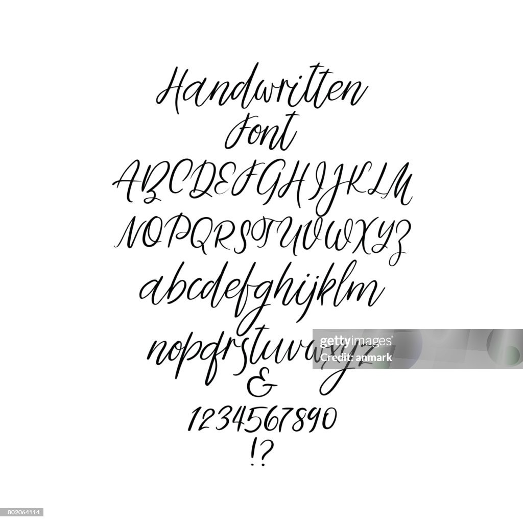 Identity Cursive Alphabet Letters In Cursive Fonts