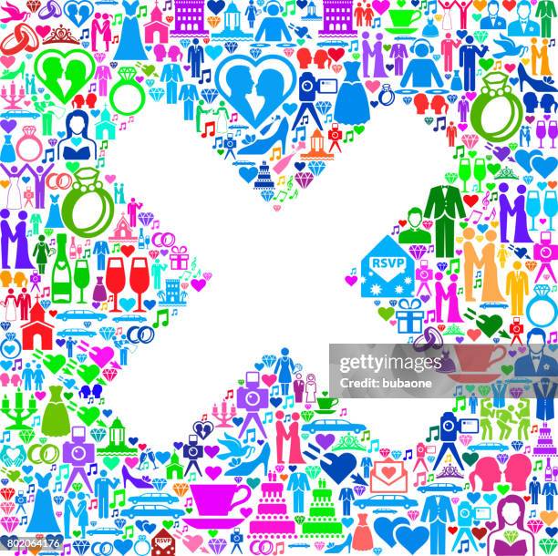 x marks wedding and love vector graphic - rejected proposal stock illustrations