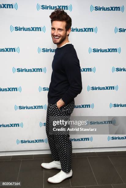 Actor Nico Tortorella from the cast of YOUNGER poses for photos before SiriusXM's Town Hall on June 27, 2017 in New York City.