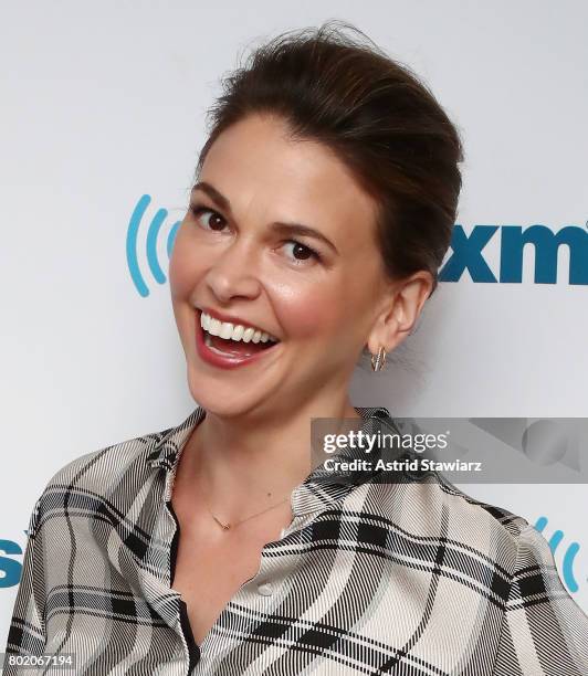 Actress Sutton Foster from the cast of YOUNGER poses for photos before SiriusXM's Town Hall on June 27, 2017 in New York City.