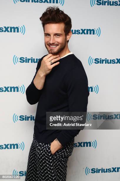 Actor Nico Tortorella from the cast of YOUNGER poses for photos before SiriusXM's Town Hall on June 27, 2017 in New York City.