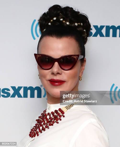 Actress Debi Mazar from the cast of YOUNGER poses for photos before SiriusXM's Town Hall on June 27, 2017 in New York City.