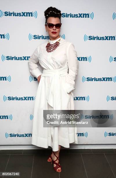 Actress Debi Mazar from the cast of YOUNGER poses for photos before SiriusXM's Town Hall on June 27, 2017 in New York City.