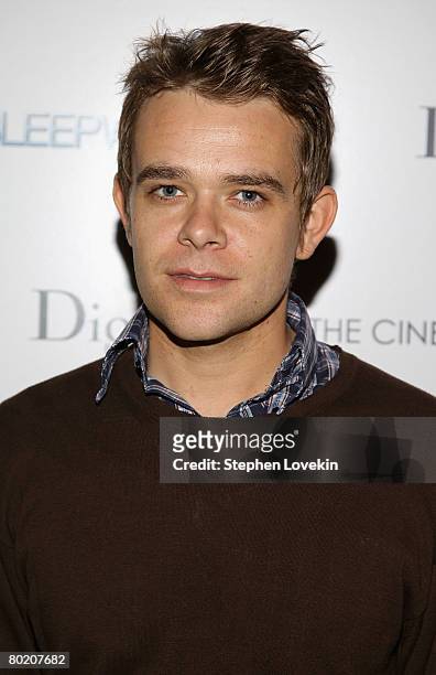 Actor Nick Stahl attends the New York premiere of "Sleepwalking" hosted by Cinema Society and Dior Beauty at the Tribeca Grand Hotel on March 11,...
