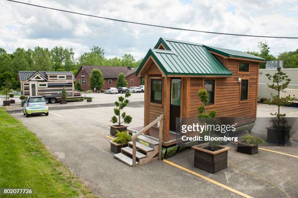Model Tiny House stands outside 84 Lumber Co. Headquarters in Eighty Four, Pennsylvania, U.S., on Thursday, June 8, 2017. One of the nation's largest...