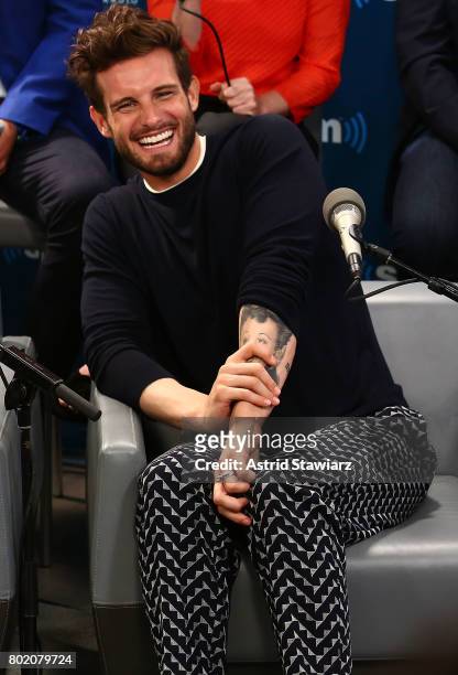 Actor Nico Tortorella from the cast of YOUNGER speaks during SiriusXM's Town Hall on June 27, 2017 in New York City.