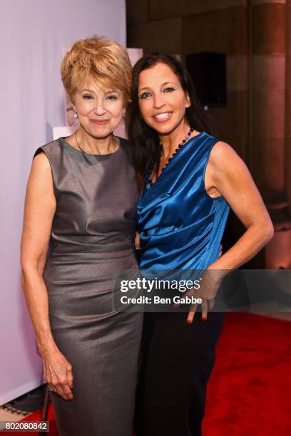 Journalist Jane Pauley and author Wendy Diamond attend the 42nd Annual Gracie Awards Luncheon at Cipriani 42nd Street on June 27, 2017 in New York...