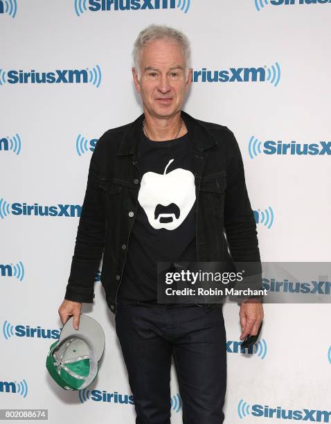 John McEnroe visits at SiriusXM Studios on June 27, 2017 in New York City.