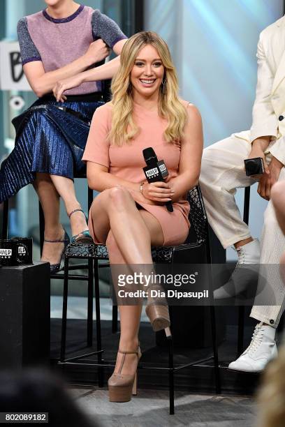 Hilary Duff visits Build to discuss "Younger" at Build Studio on June 27, 2017 in New York City.