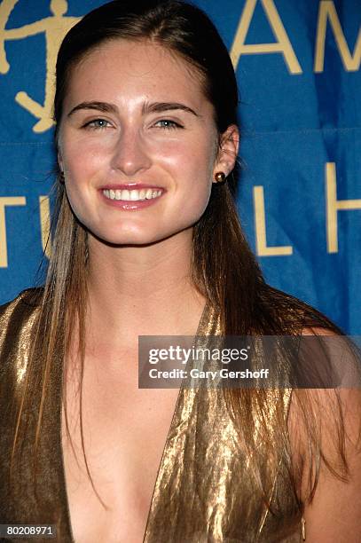 Model Lauren Bush arrives to the American Museum of Natural History Winter's Dance at the American Museum of Natural History on March 11, 2008 in New...