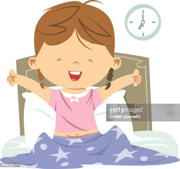 Illustrations, cliparts, dessins animés et icônes de Early Morning Waking Up  Bed Cartoon - Getty Images
