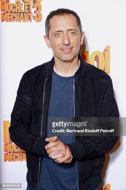 Voice of the movie Gad Elmaleh attends the Despicable Me Paris Premiere at Cinema Gaumont Marignan on June 27, 2017 in Paris, France.