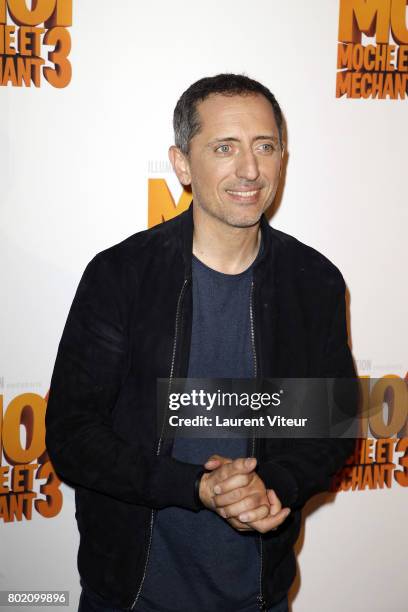 Actor Gad Elmaleh attends "Moi, Moche et Mechant 3" Paris Premiere at Cinema Gaumont Marignan on June 27, 2017 in Paris, France.