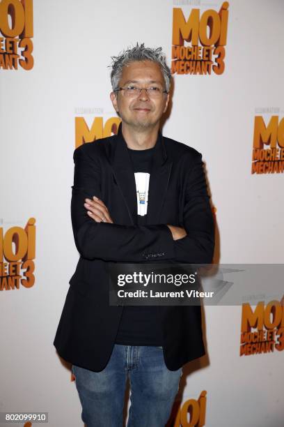 Director Pierre Coffin attends "Moi, Moche et Mechant 3" Paris Premiere at Cinema Gaumont Marignan on June 27, 2017 in Paris, France.