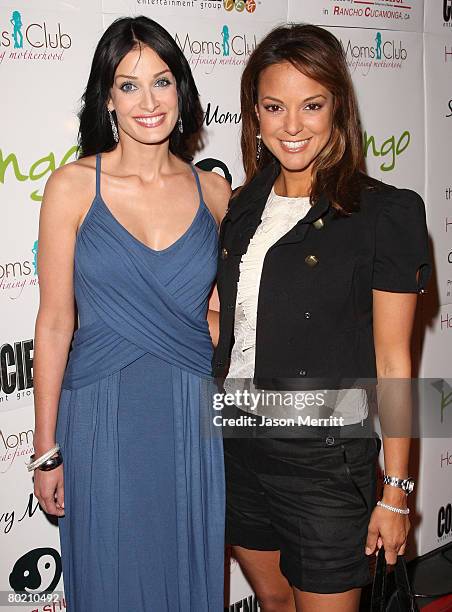 Eva La Rue and Dayanara Torres arrive to the Hot Moms Club Super Community Launch Party/Fundraiser at the Sofitel hotel in West Hollywood, California...