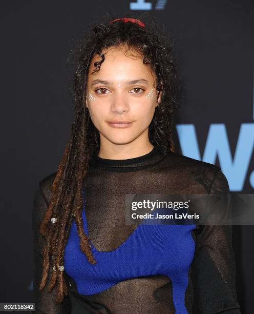 Actress Sasha Lane attends the 2017 BET Awards at Microsoft Theater on June 25, 2017 in Los Angeles, California.