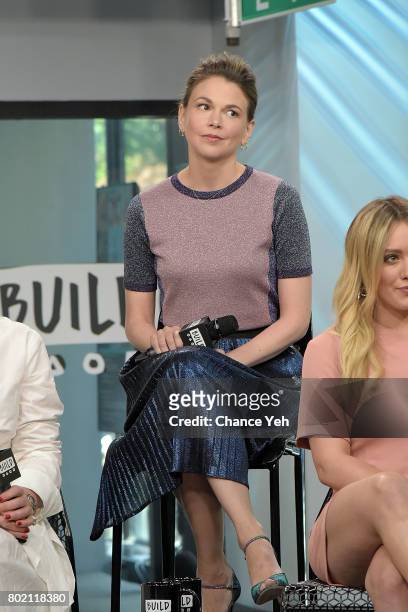 Sutton Foster attends Build series to discuss "Younger" at Build Studio on June 27, 2017 in New York City.