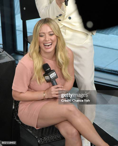 Hilary Duff attends Build series to discuss "Younger" at Build Studio on June 27, 2017 in New York City.