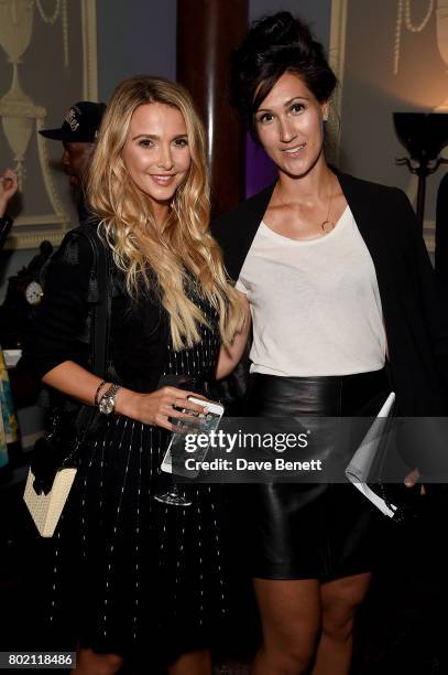 Sophie Hermann and Dee Vesali attend the launch of the Undandy coffee table book on June 27, 2017 in London, United Kingdom.