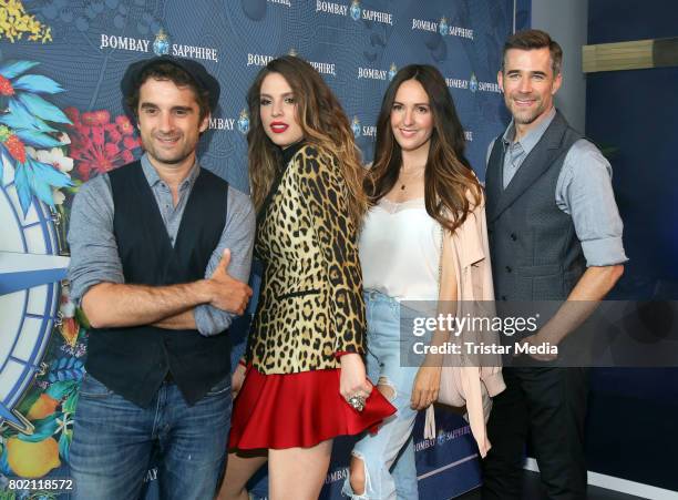 German actor Oliver Wnuk, German singer Larissa Kerner , German actress Johanna Klum and German actor Jo Weil during 'The Grand Journey 2.0' host of...