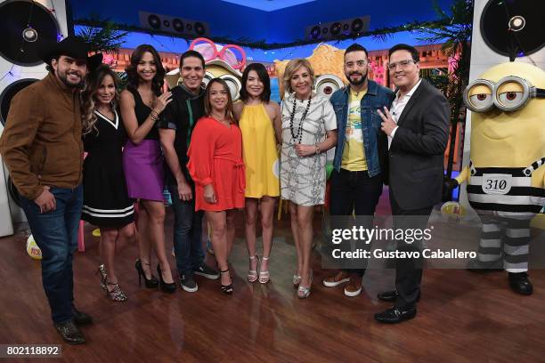 Miranda Cosgrove and the cast of Nuevo Dia attends the DM3 - Press Day Miami - Un Nuevo Dia on June 27, 2017 in Hialeah, Florida.