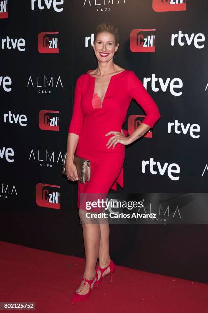 Anne Igartiburu attends 'Corazon' TV programme 20th Anniversary at the Alma club on June 27, 2017 in Madrid, Spain.