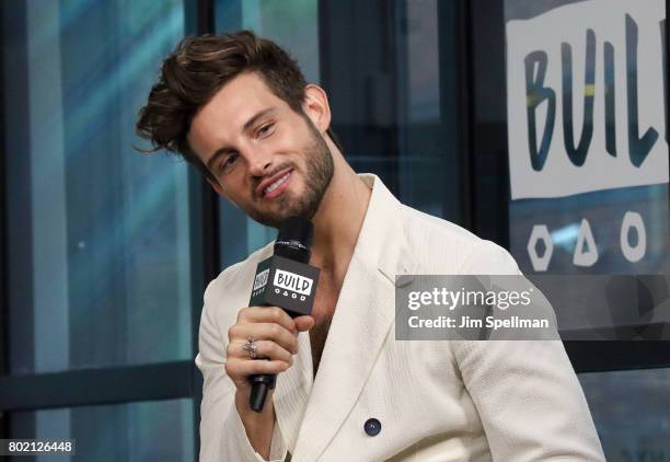 Actor Nico Tortorella attends Build to discuss "Younger" at Build Studio on June 27, 2017 in New York City.