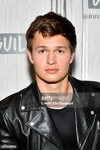Ansel Elgort visits Build to discuss "Baby Driver" at Build Studio on June 27, 2017 in New York City.