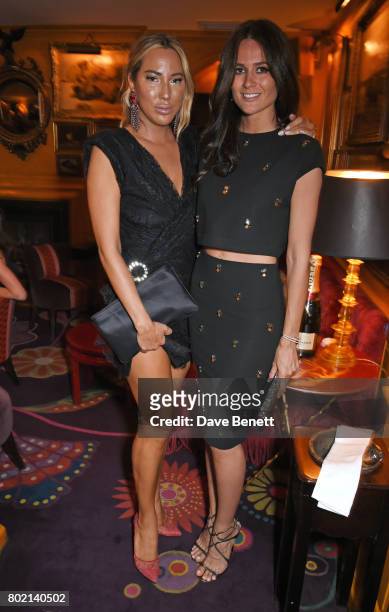 Alexandra Meyers and Kim Johnson attend the Rita Ora dinner and performance at Annabel's on June 27, 2017 in London, England.