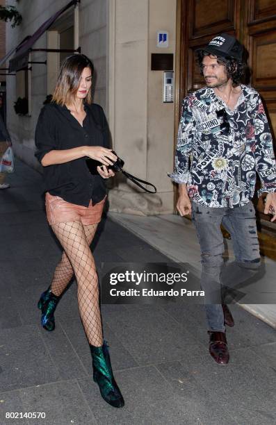 Model Maria Reyes and Daniel Herbera attend the 'Corazon 20th anniversary' party at Alma club on June 27, 2017 in Madrid, Spain.