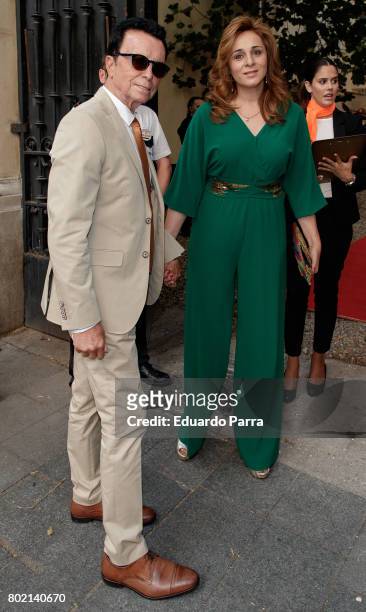 Jose Ortega Cano and Ana Maria Aldon attend the 'Corazon 20th anniversary' party at Alma club on June 27, 2017 in Madrid, Spain.
