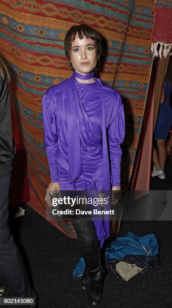 Julia Hobbs attends the launch of Skepta's new fashion label "Mains" at Selfridges on June 27, 2017 in London, England.