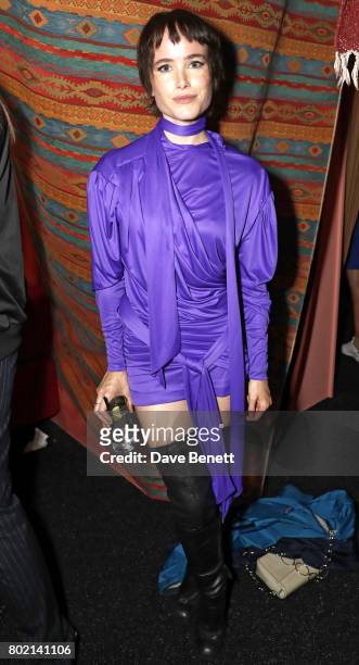 Julia Hobbs attends the launch of Skepta's new fashion label "Mains" at Selfridges on June 27, 2017 in London, England.