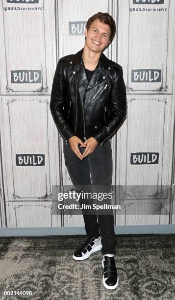 Actor Ansel Elgort attends Build to discuss "Baby Driver" at Build Studio on June 27, 2017 in New York City.