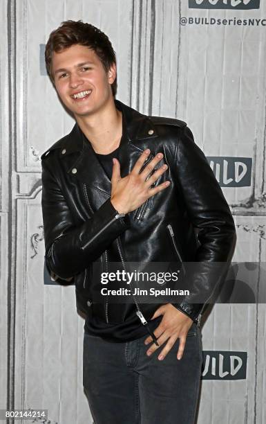 Actor Ansel Elgort attends Build to discuss "Baby Driver" at Build Studio on June 27, 2017 in New York City.