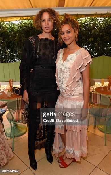 Phoebe Collings-James and Izzy Bizu attend an intimate dinner hosted by Nicky Zimmermann and Margot Robbie to celebrate the opening of the Zimmermann...