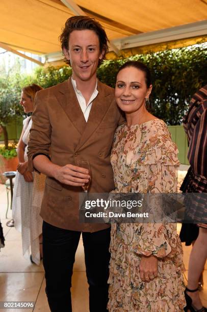 Robin Mellery Pratt and Nicky Zimmermann attend an intimate dinner hosted by Nicky Zimmermann and Margot Robbie to celebrate the opening of the...