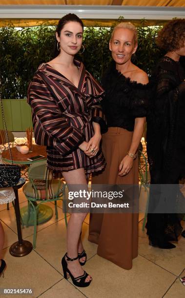 Tali Lennox and Karin McLennan attend an intimate dinner hosted by Nicky Zimmermann and Margot Robbie to celebrate the opening of the Zimmermann...