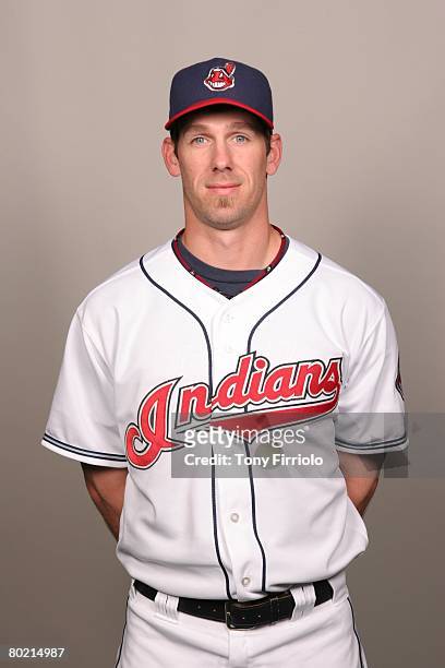 Cliff Lee of the Cleveland Indians poses for a portrait during photo day at Chain of Lakes Park on February 26, 2008 in Winter Haven, Florida.