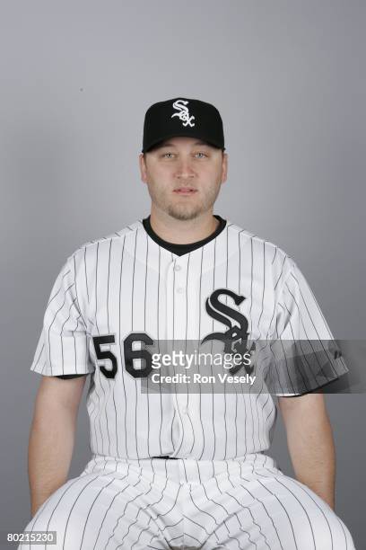 Mark Buehrle of the Chicago White Sox poses for a portrait during photo day at Tucson Electric Park on February 25, 2008 in Tucson, Arizona.