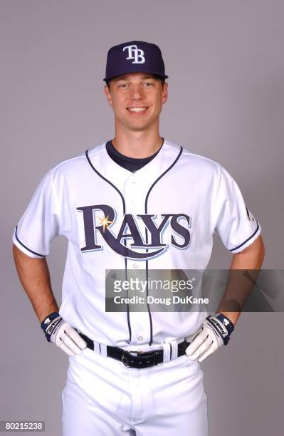 Ben Zobrist of the Tampa Bay Rays poses for a portrait during photo day at Progress Energy Park on February 22, 2008 in St. Petersburg, Florida.