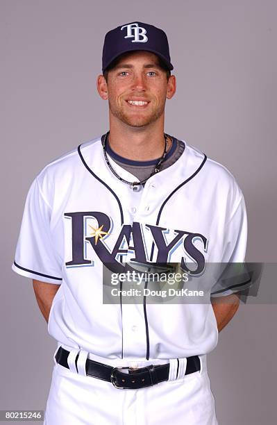 Mitch Talbot of the Tampa Bay Rays poses for a portrait during photo day at Progress Energy Park on February 22, 2008 in St. Petersburg, Florida.
