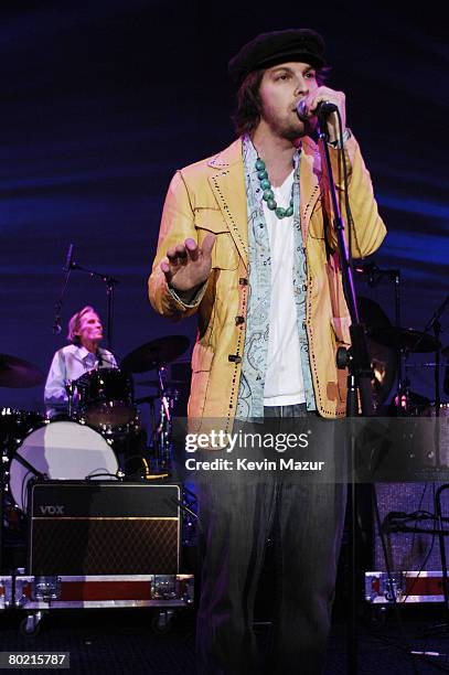 Singer Gavin DeGraw performs at "A Groovy Thing Happened on the Way to Cure Parkinson's" benefit for The Michael J. Fox Foundation for Parkinson?s...
